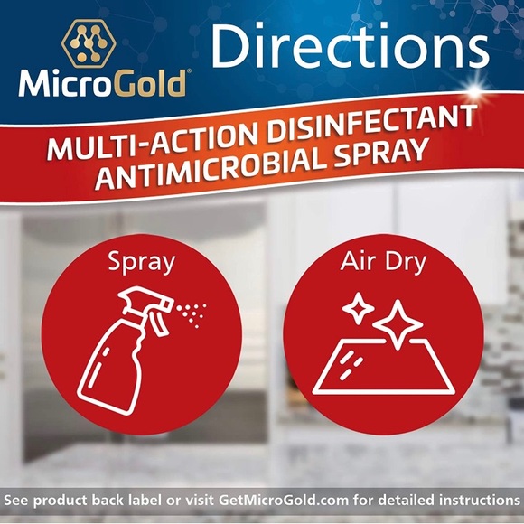 MICROGOLD 2 COUNT Multi-Action Disinfectant & Antimicrobial 48oz total weight - Picture 8 of 8